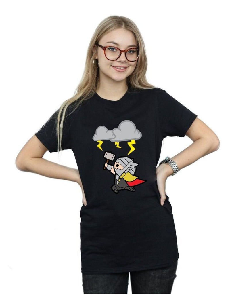 Marvel - T-shirt GOD OF THUNDER Noir - Kiabi