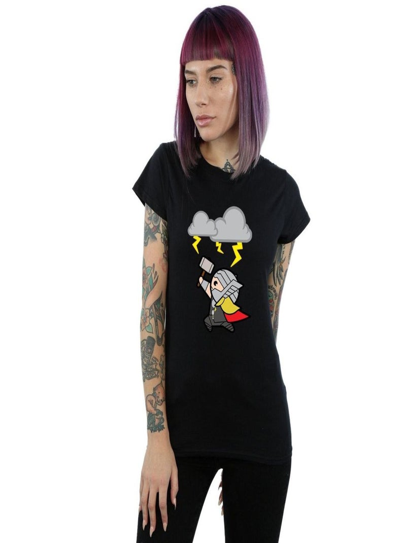 Marvel - T-shirt GOD OF THUNDER Noir - Kiabi