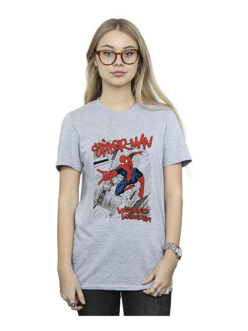 Marvel - T-shirt Gris chiné - Kiabi