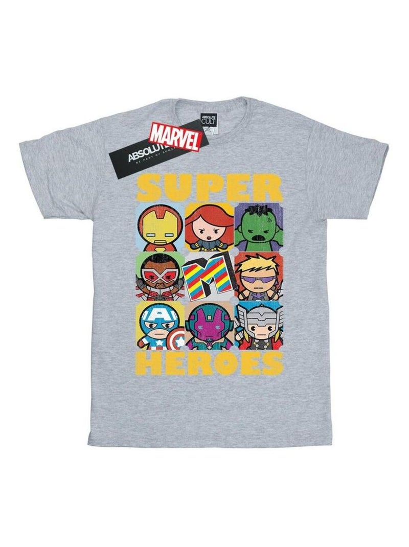 Marvel - T-shirt Gris chiné - Kiabi