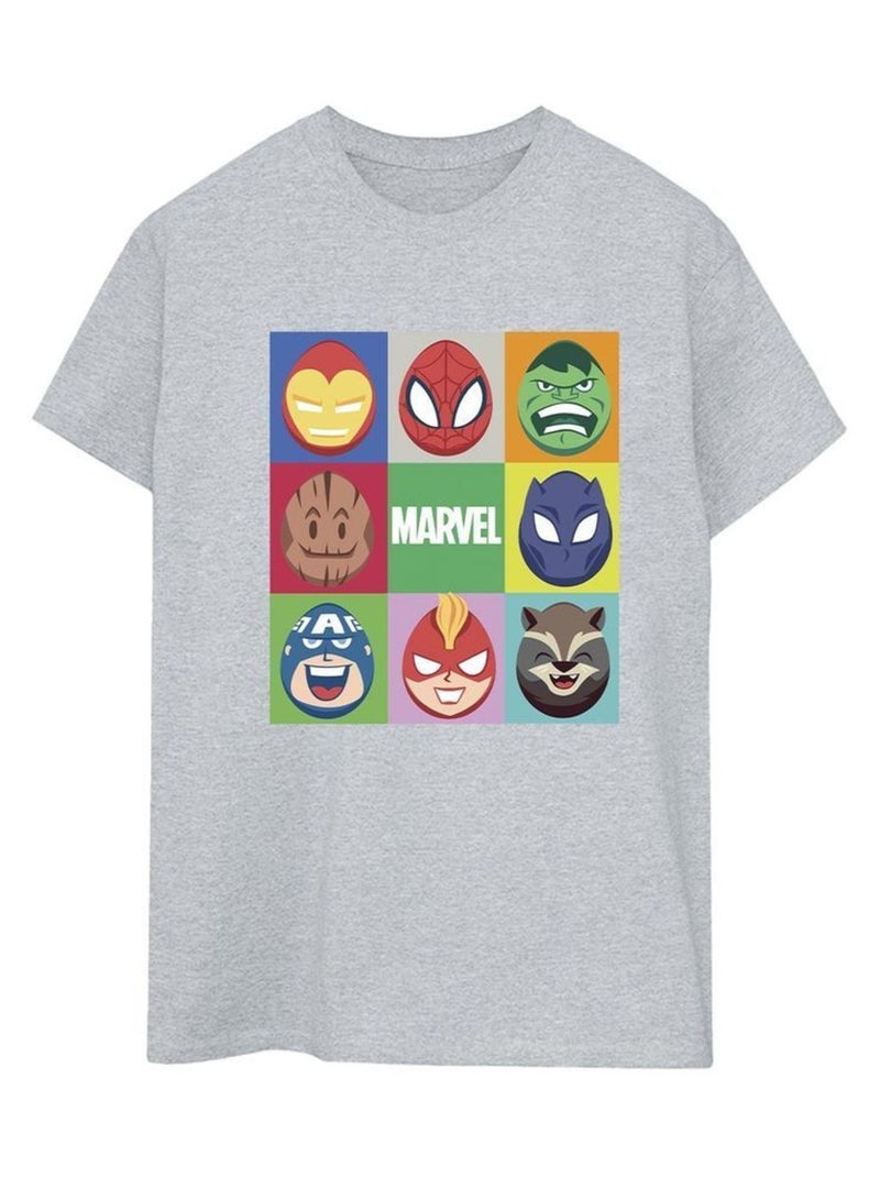 Marvel - T-shirt Gris chiné - Kiabi