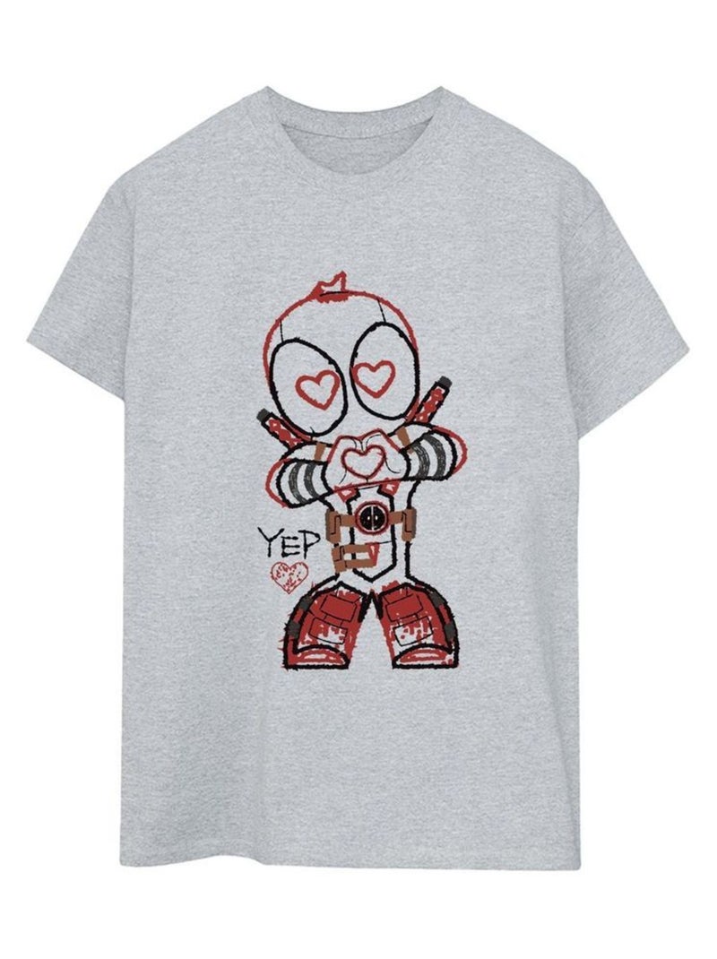 Marvel - T-shirt Gris chiné - Kiabi