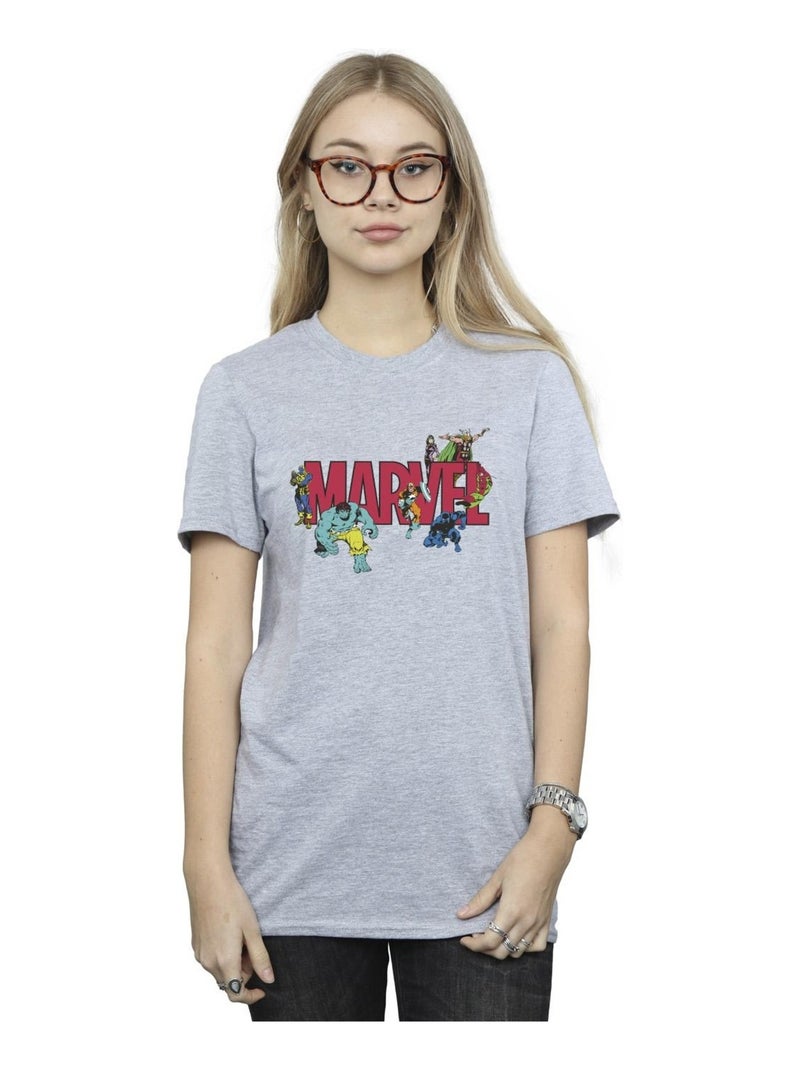 Marvel - T-shirt Gris chiné - Kiabi