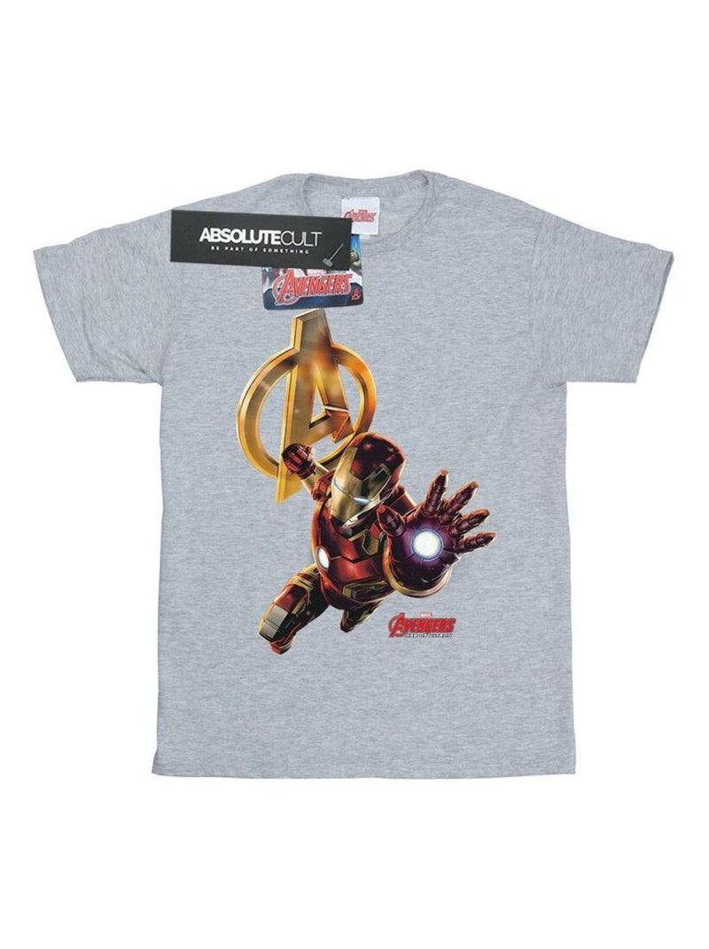 Marvel - T-shirt Gris chiné - Kiabi