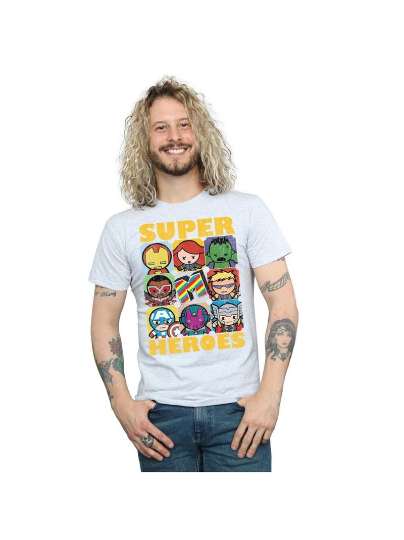 Marvel - T-shirt Gris chiné - Kiabi