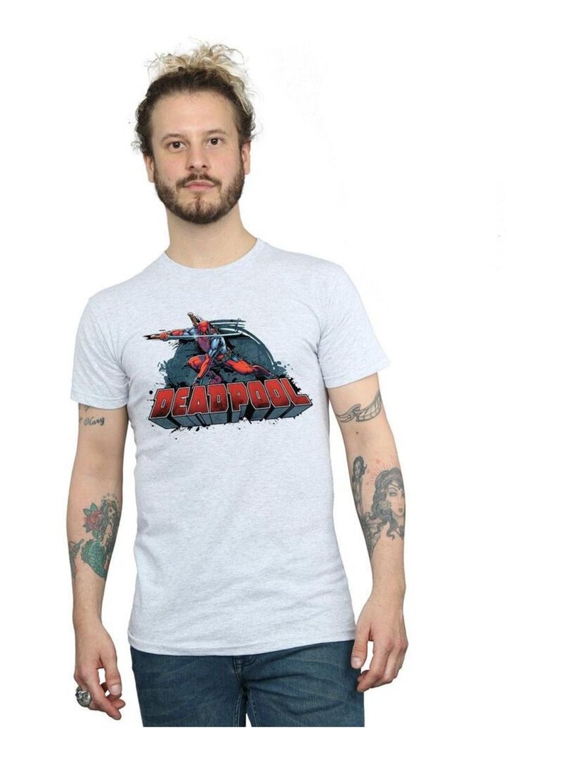 Marvel - T-shirt Gris chiné - Kiabi