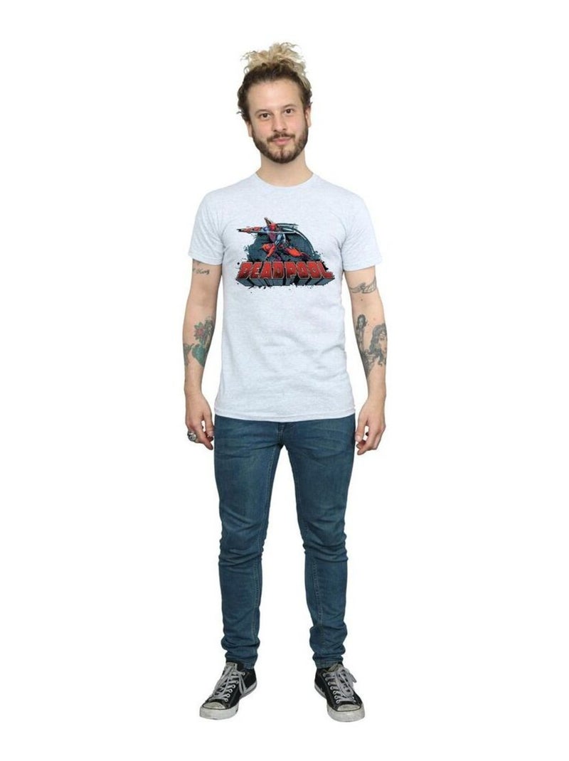 Marvel - T-shirt Gris chiné - Kiabi