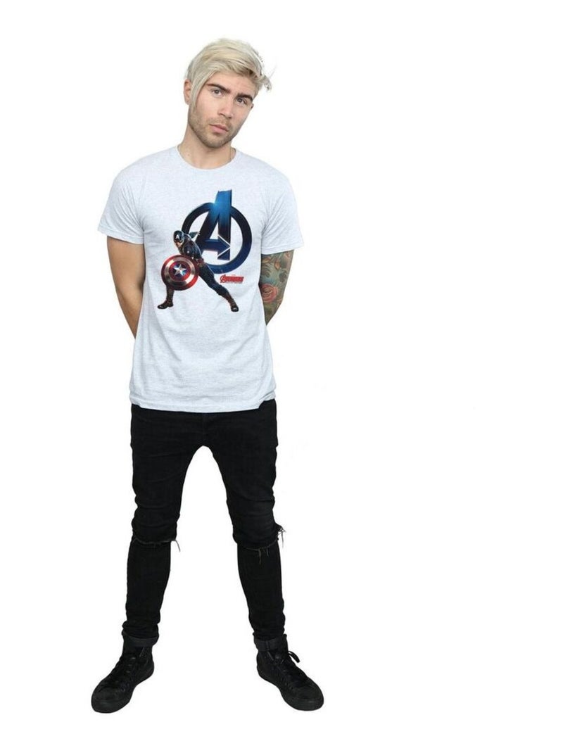 Marvel - T-shirt Gris chiné - Kiabi