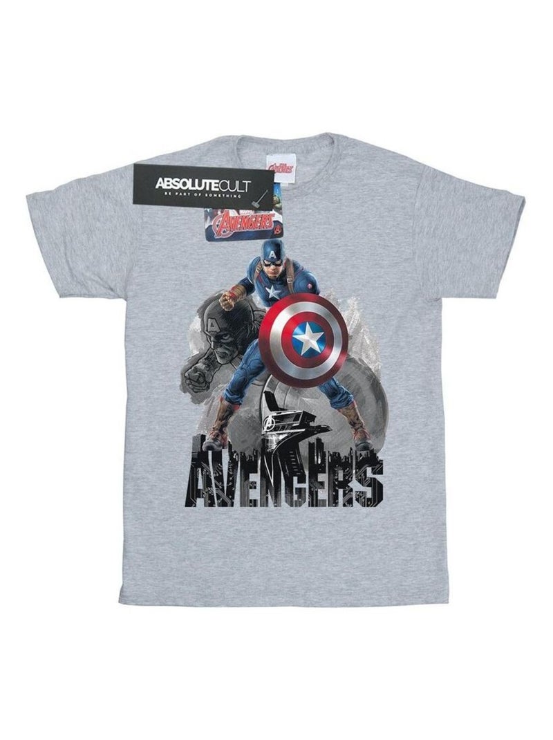 Marvel - T-shirt Gris chiné - Kiabi