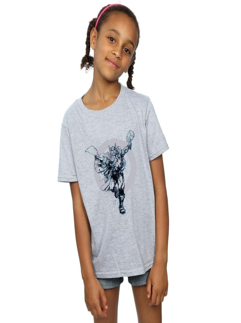 Marvel - T-shirt Gris chiné - Kiabi