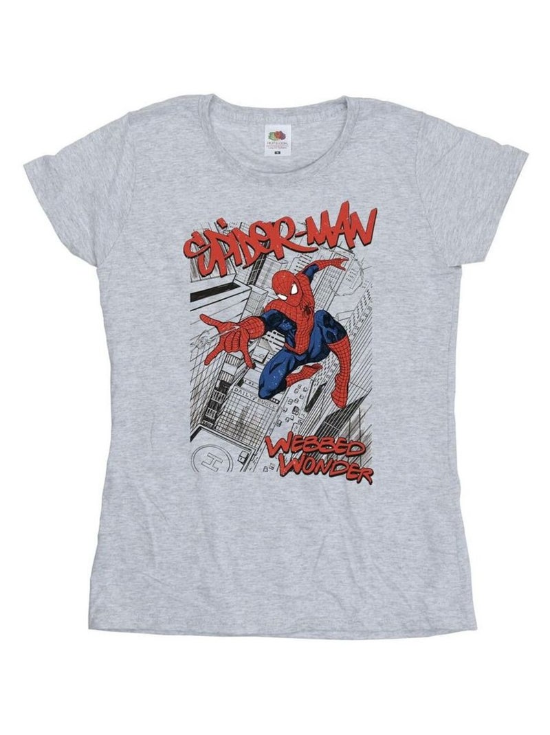 Marvel - T-shirt Gris chiné - Kiabi