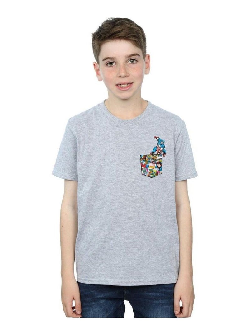 Marvel - T-shirt Gris chiné - Kiabi