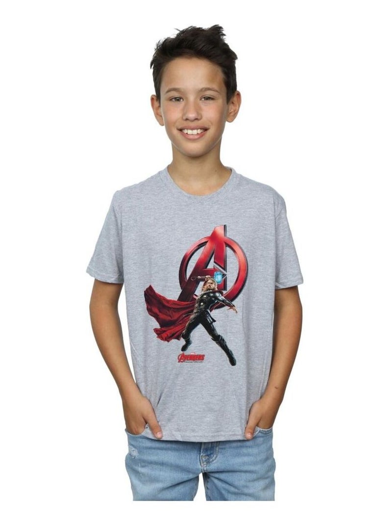 Marvel - T-shirt Gris chiné - Kiabi