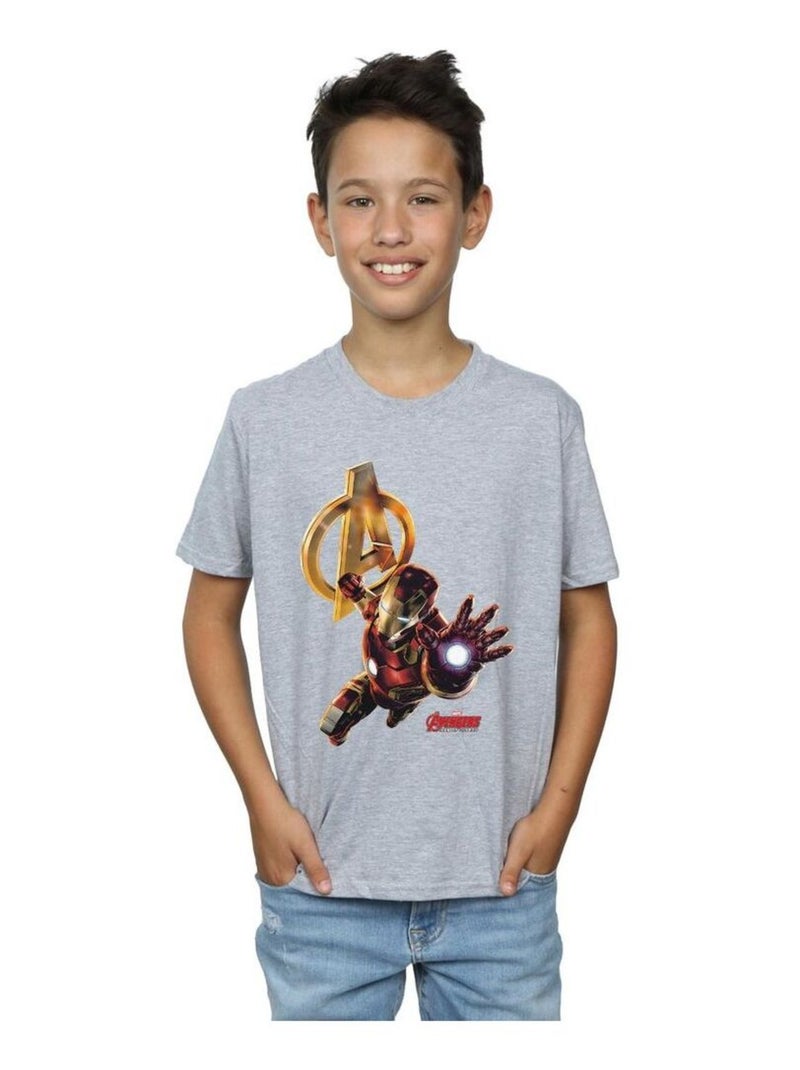 Marvel - T-shirt Gris chiné - Kiabi