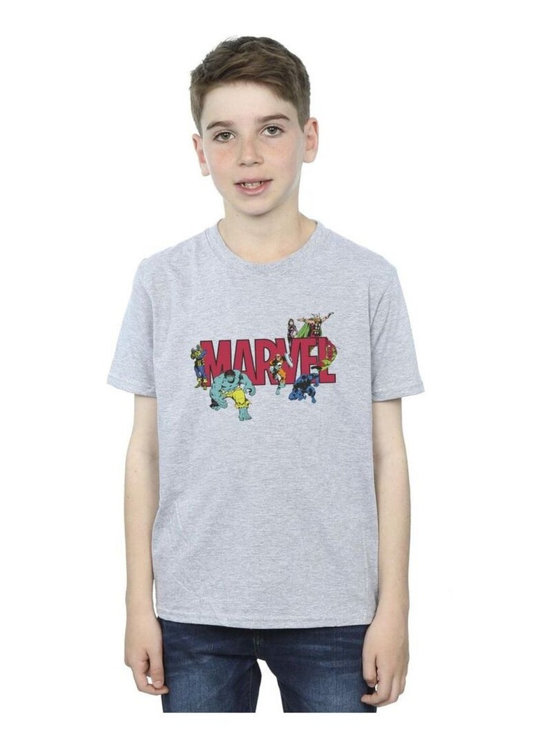 Marvel - T-shirt Gris chiné - Kiabi