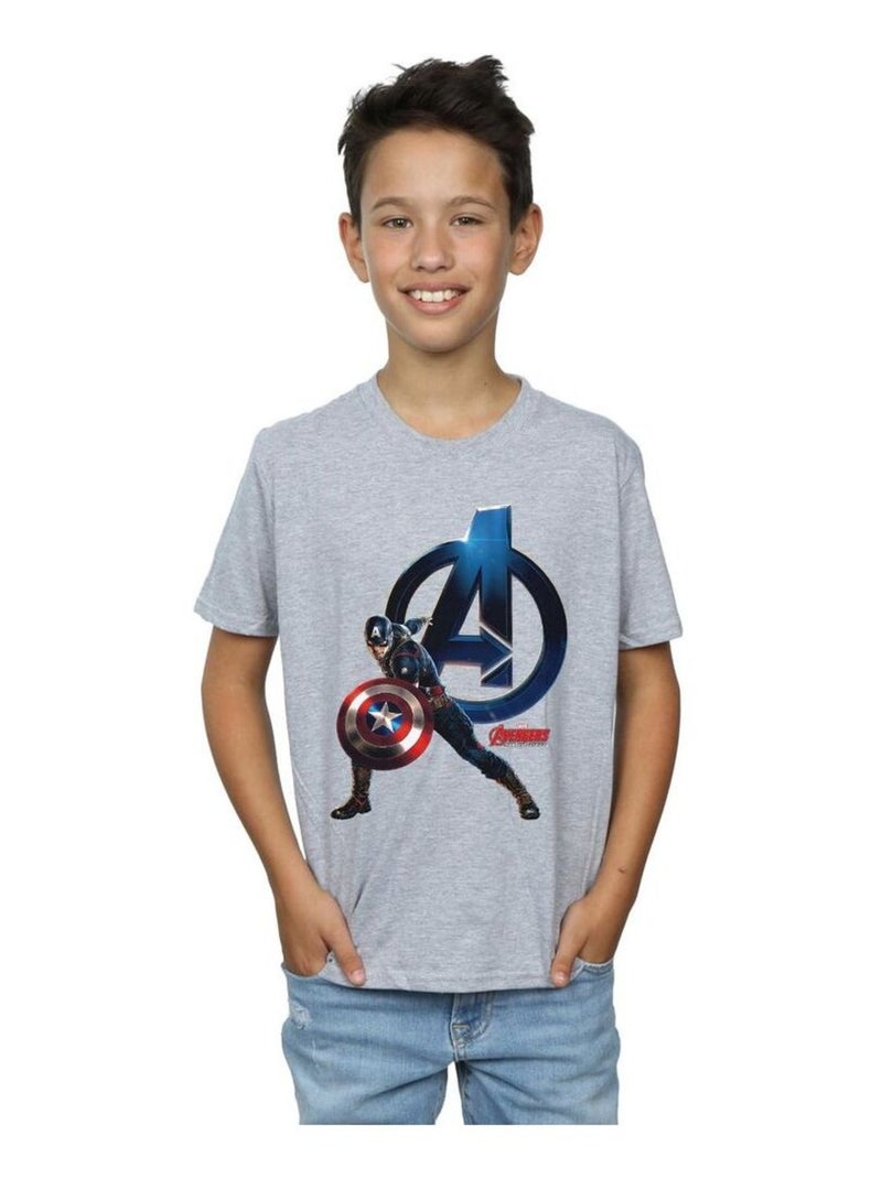 Marvel - T-shirt Gris chiné - Kiabi