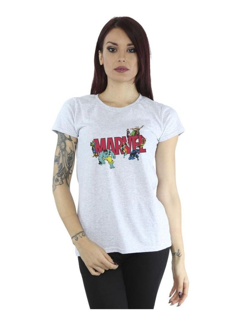 Marvel - T-shirt Gris chiné - Kiabi