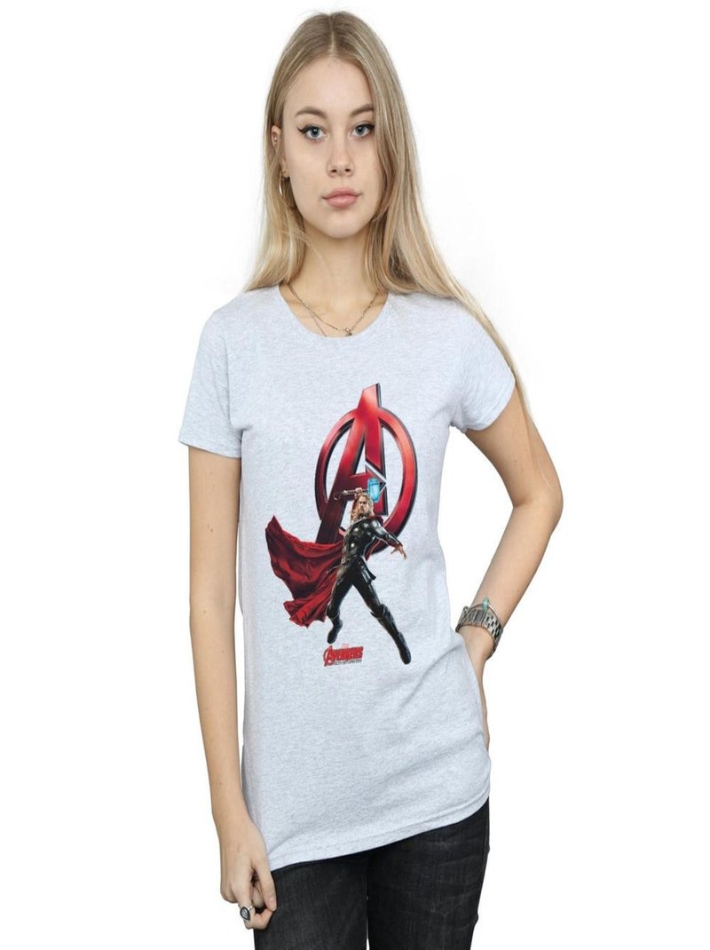 Marvel - T-shirt Gris chiné - Kiabi