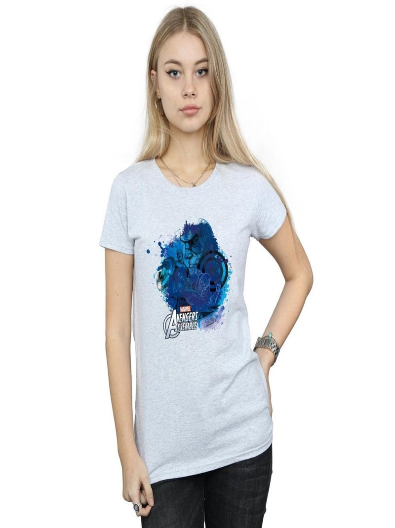 Marvel - T-shirt Gris chiné - Kiabi
