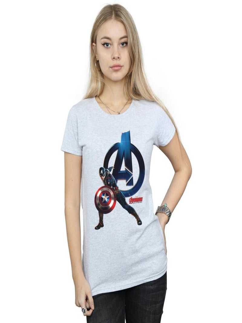 Marvel - T-shirt Gris chiné - Kiabi