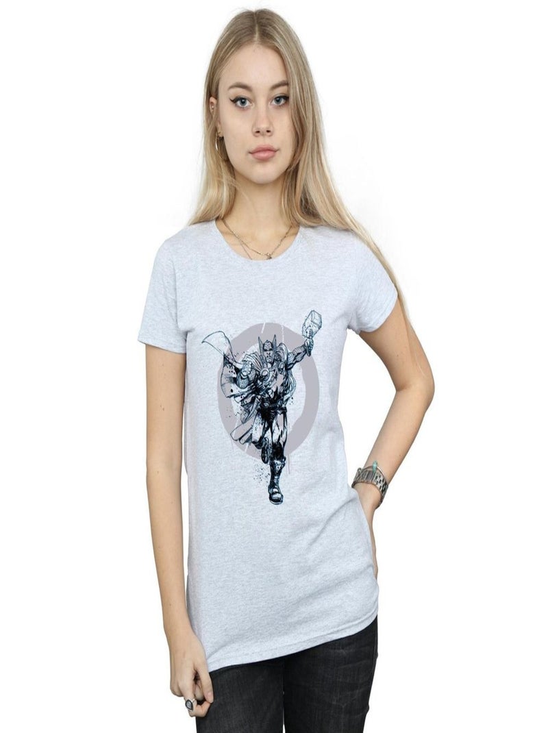 Marvel - T-shirt Gris chiné - Kiabi