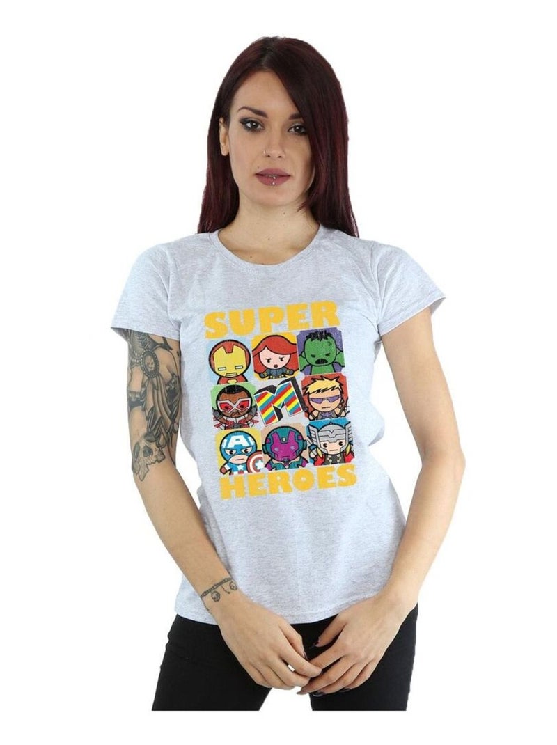 Marvel - T-shirt Gris chiné - Kiabi