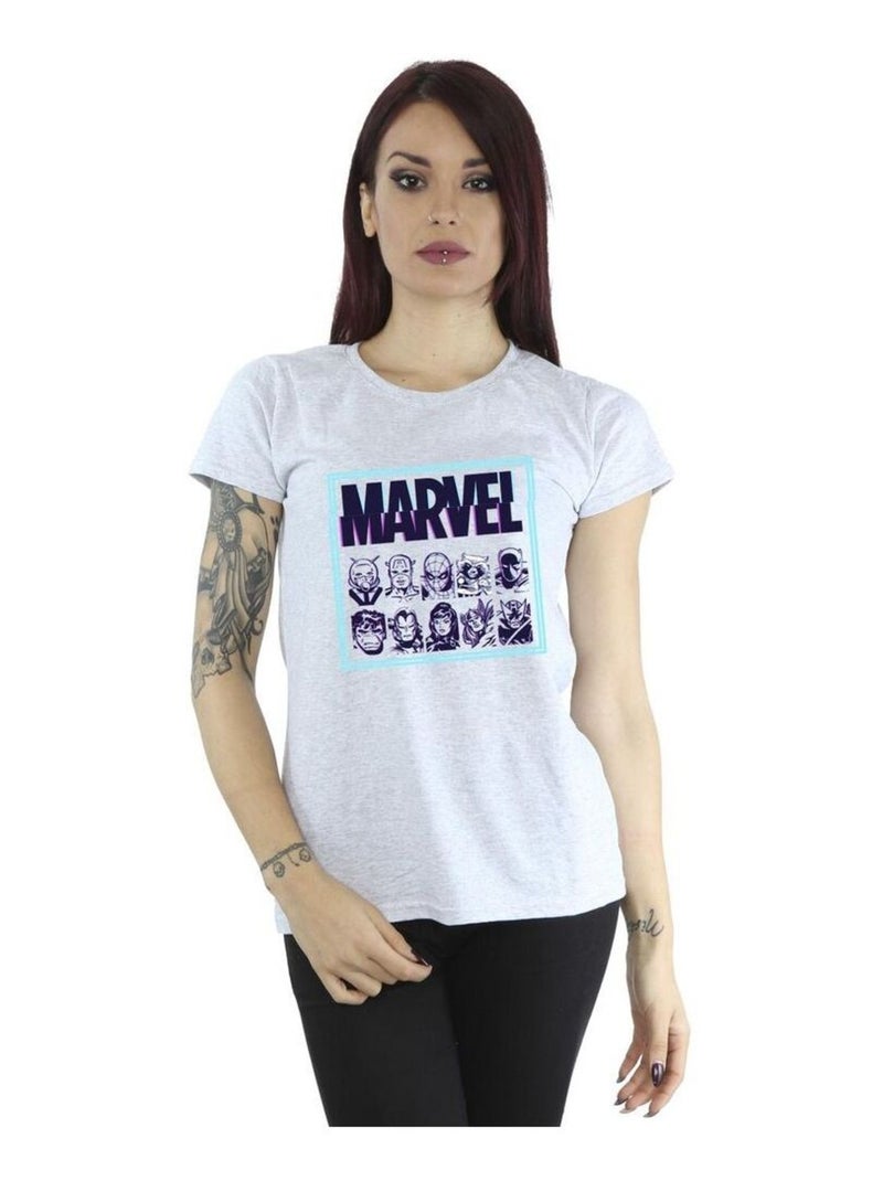 Marvel - T-shirt Gris chiné - Kiabi