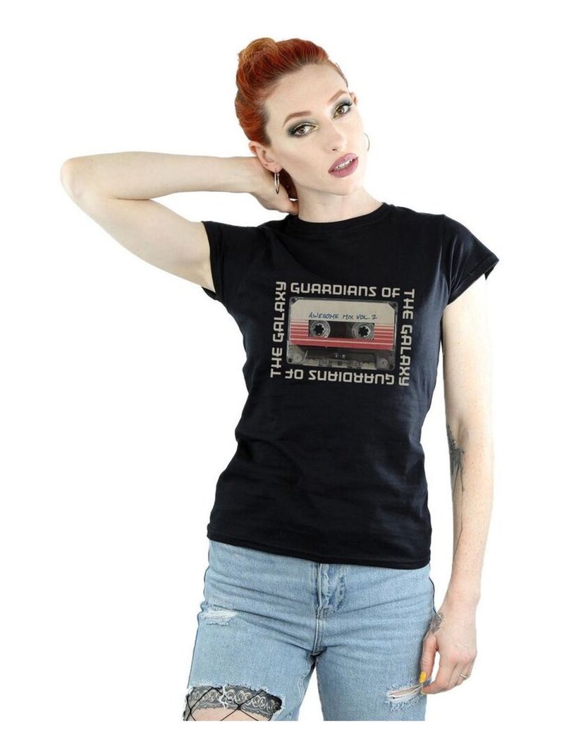 Marvel - T-shirt GUARDIANS OF THE GALAXY AWESOME MIX VOL. Noir - Kiabi