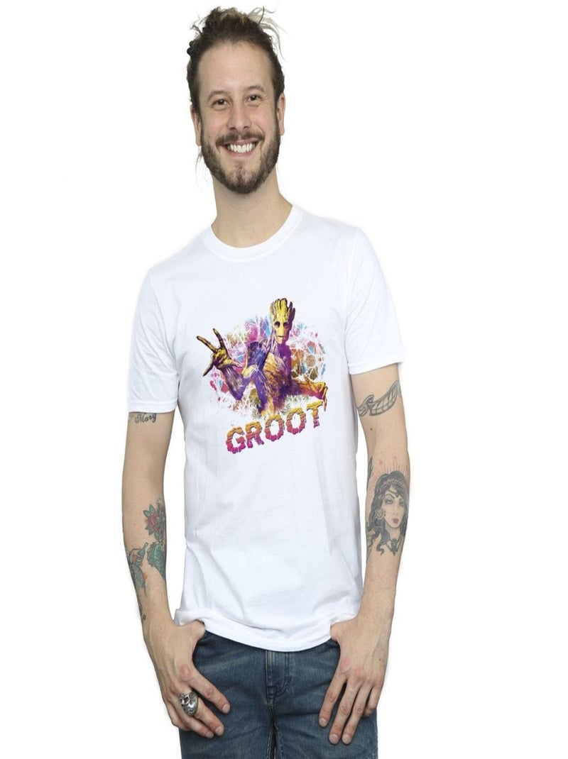 Marvel - T-shirt GUARDIANS OF THE GALAXY Blanc - Kiabi