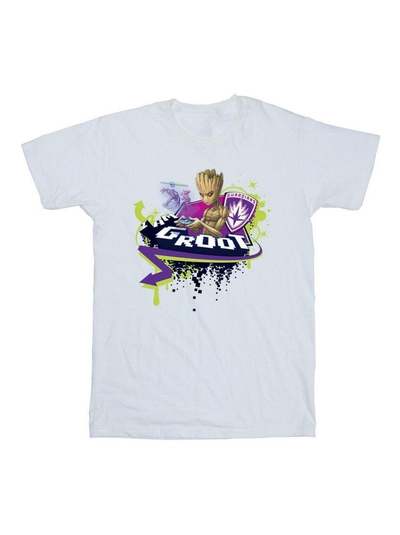 Marvel - T-shirt GUARDIANS OF THE GALAXY Blanc - Kiabi