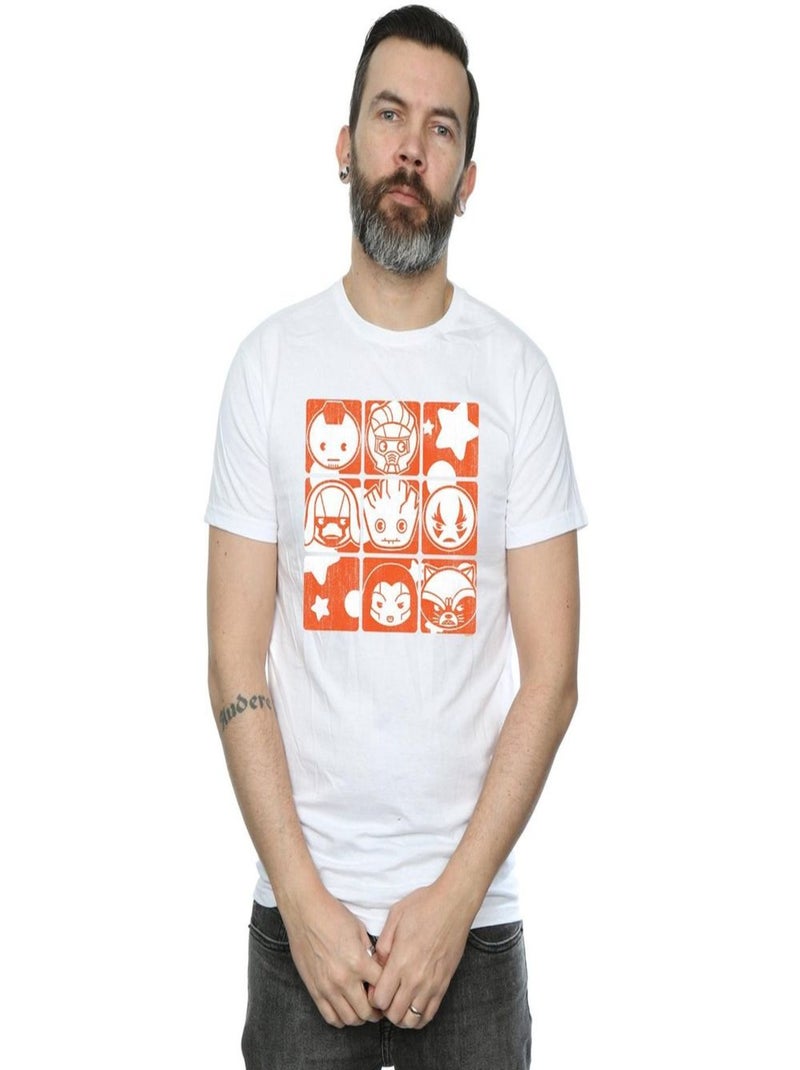 Marvel - T-shirt GUARDIANS OF THE GALAXY Blanc - Kiabi