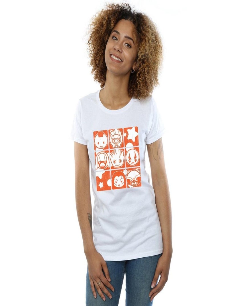 Marvel - T-shirt GUARDIANS OF THE GALAXY Blanc - Kiabi