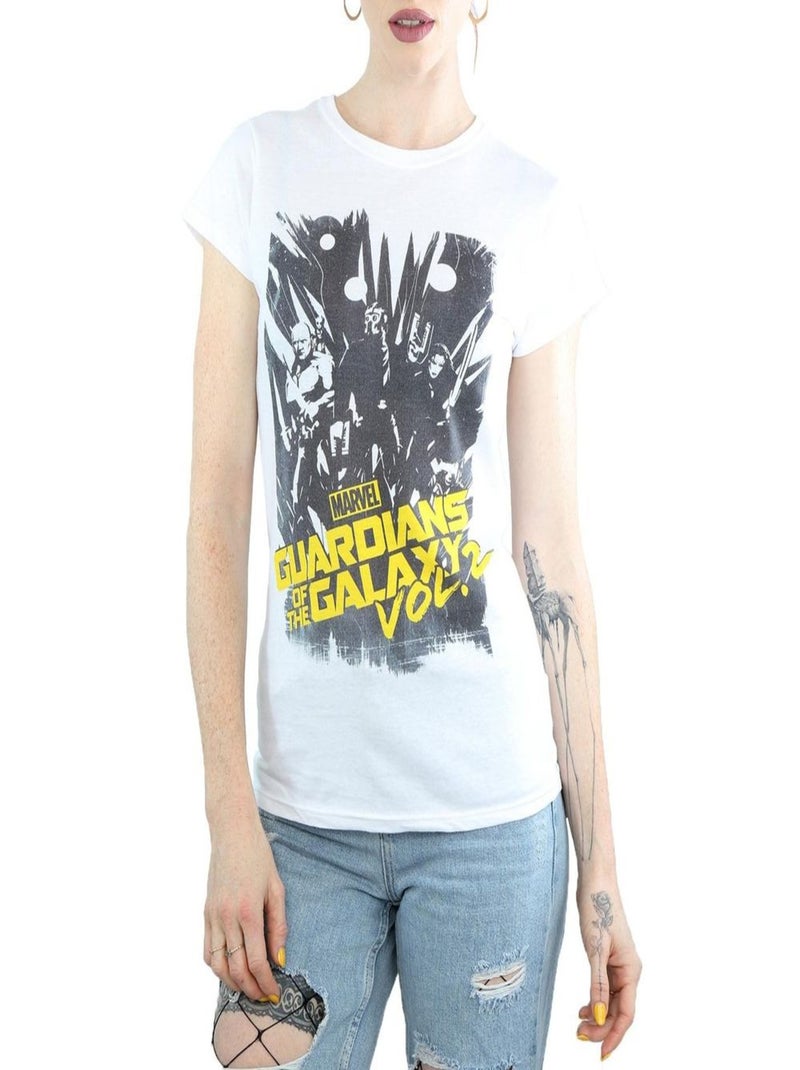 Marvel - T-shirt GUARDIANS OF THE GALAXY Blanc - Kiabi