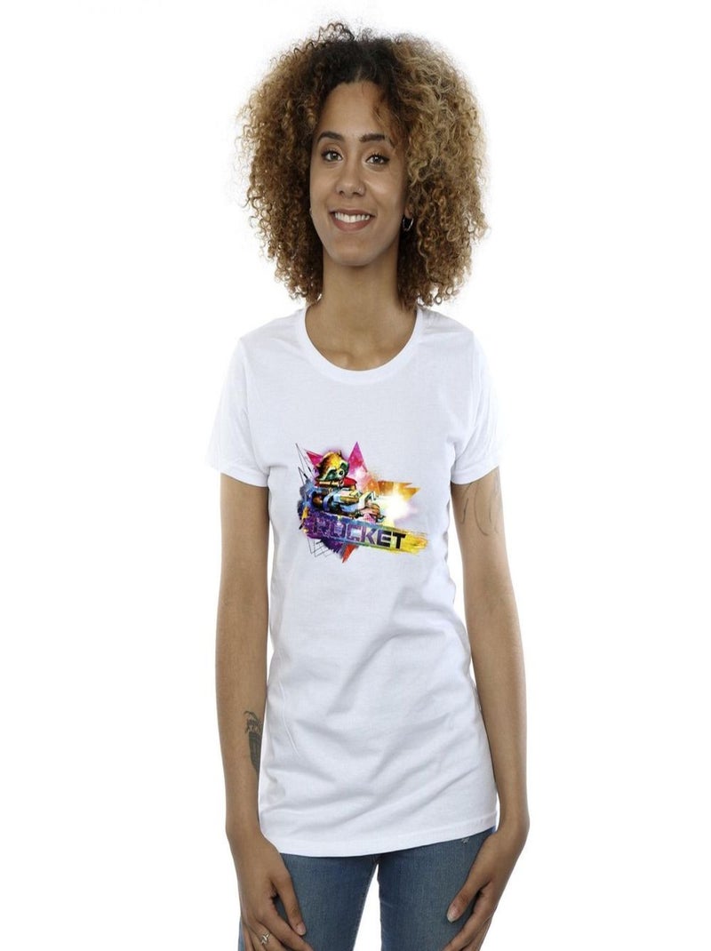 Marvel - T-shirt GUARDIANS OF THE GALAXY Blanc - Kiabi