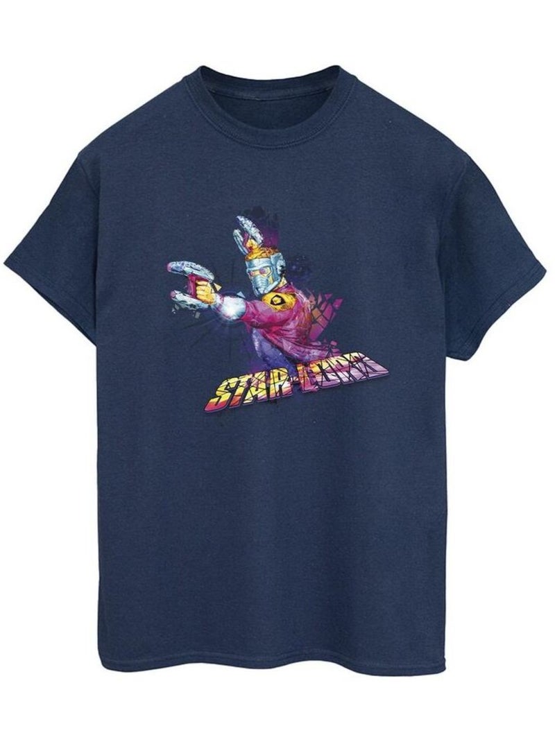 Marvel - T-shirt GUARDIANS OF THE GALAXY Bleu marine - Kiabi