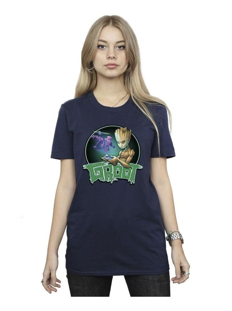 Marvel - T-shirt GUARDIANS OF THE GALAXY Bleu marine - Kiabi