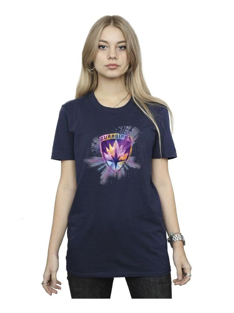 Marvel - T-shirt GUARDIANS OF THE GALAXY Bleu marine - Kiabi