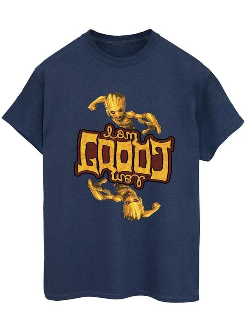 Marvel - T-shirt GUARDIANS OF THE GALAXY Bleu marine - Kiabi