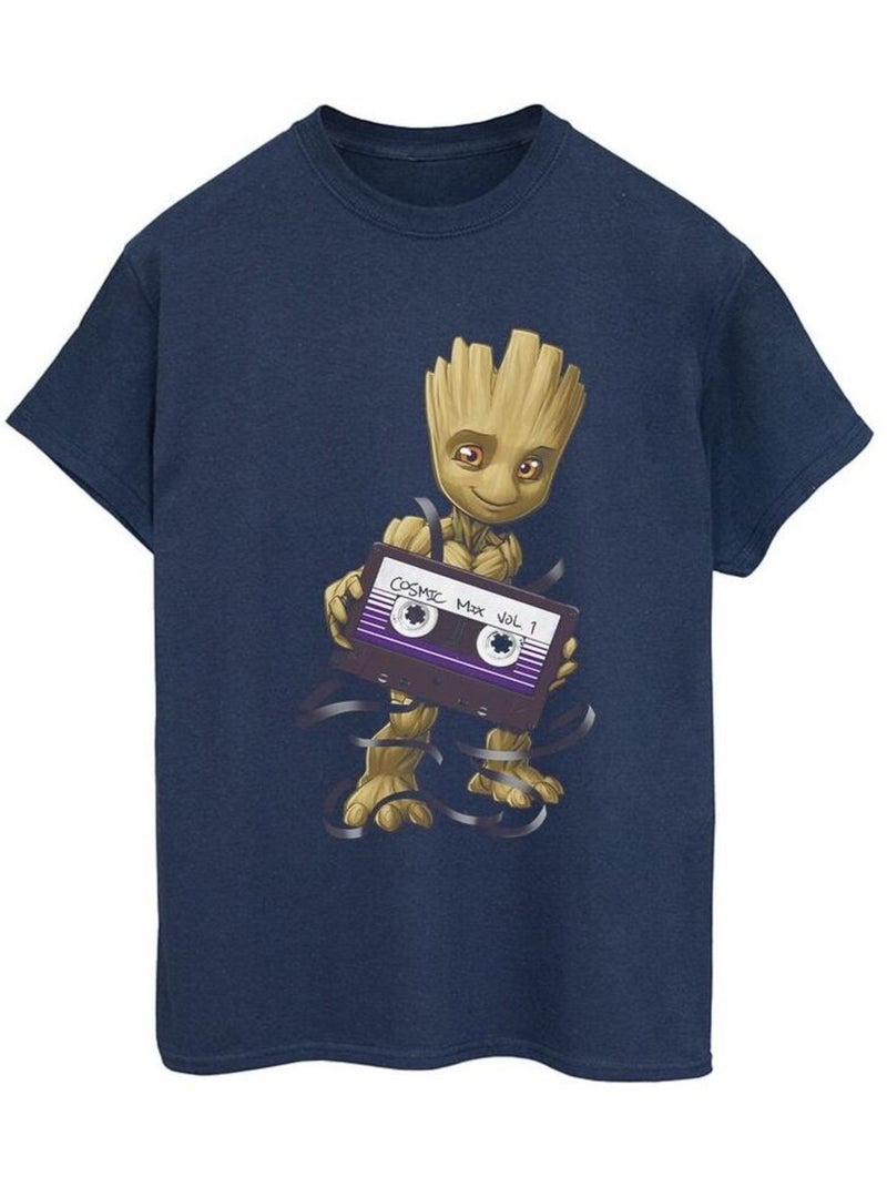 Marvel - T-shirt GUARDIANS OF THE GALAXY Bleu marine - Kiabi