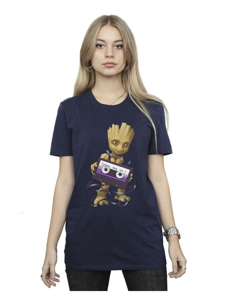 Marvel - T-shirt GUARDIANS OF THE GALAXY Bleu marine - Kiabi