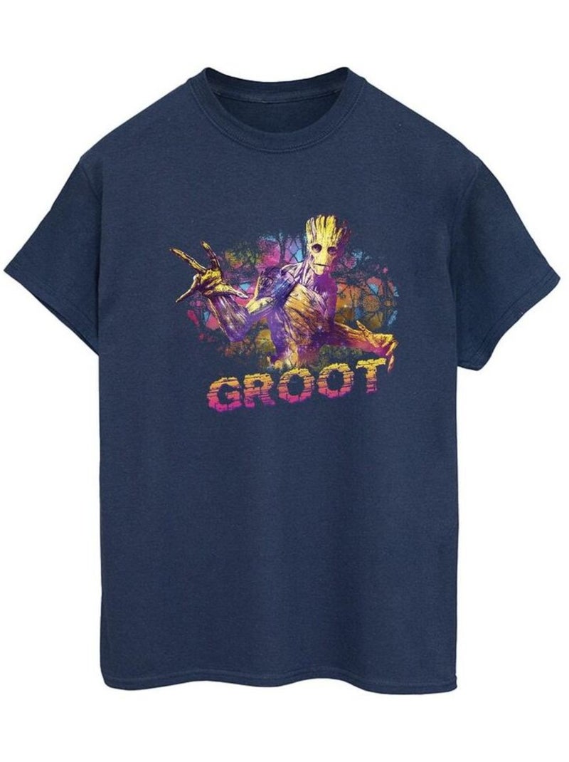 Marvel - T-shirt GUARDIANS OF THE GALAXY Bleu marine - Kiabi