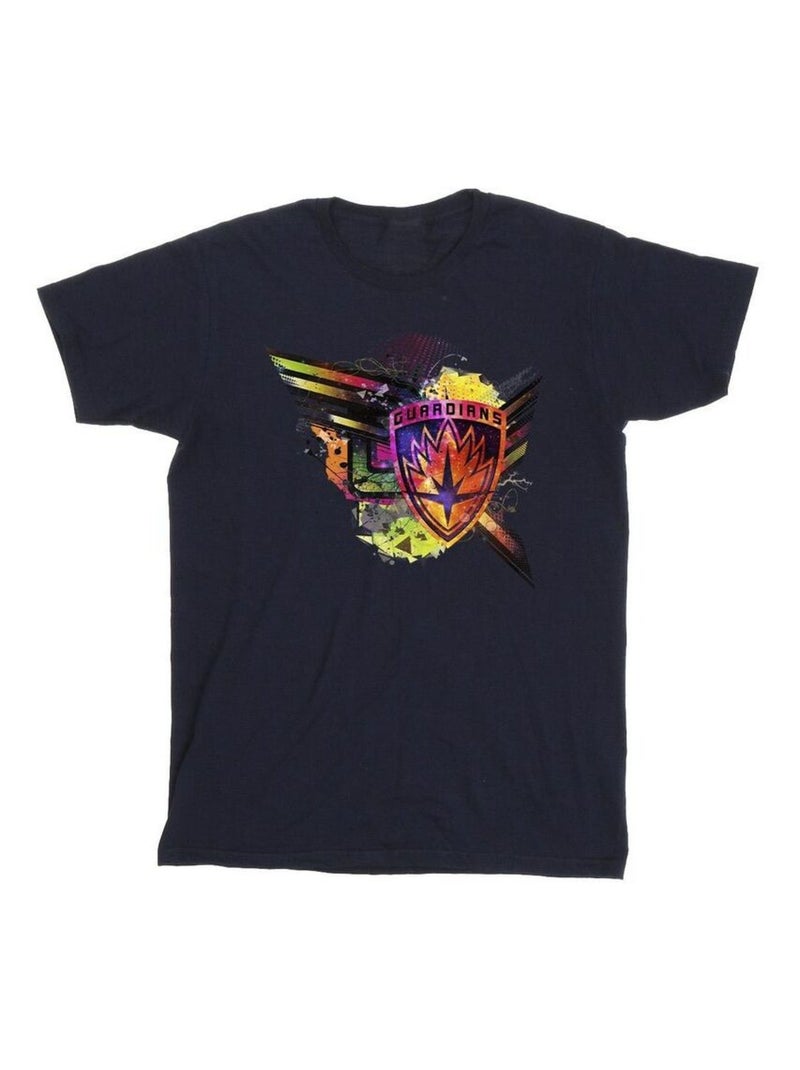 Marvel - T-shirt GUARDIANS OF THE GALAXY Bleu marine - Kiabi
