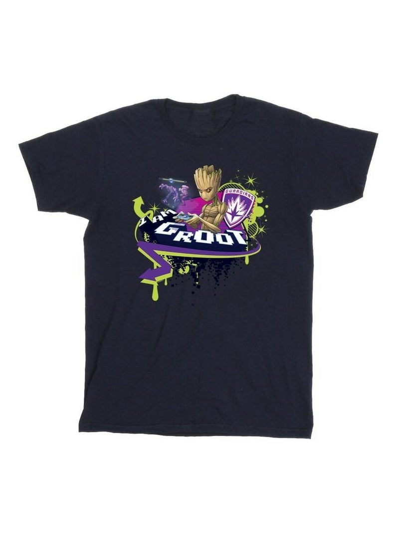 Marvel - T-shirt GUARDIANS OF THE GALAXY Bleu marine - Kiabi