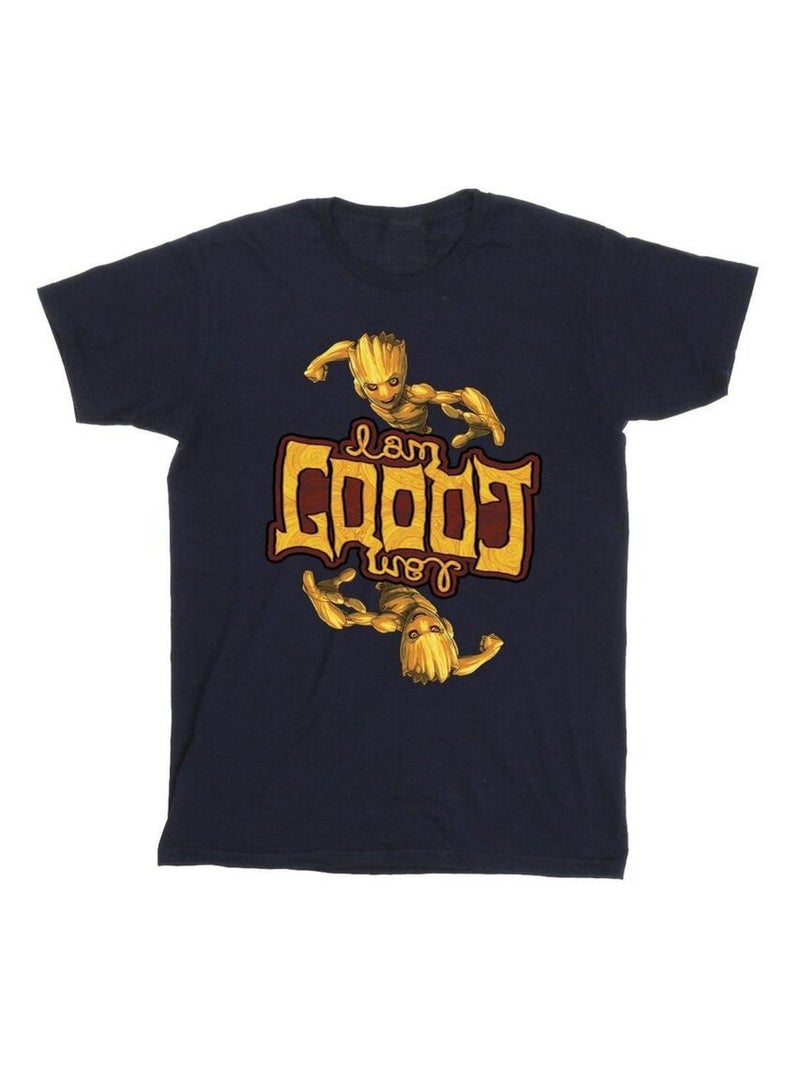 Marvel - T-shirt GUARDIANS OF THE GALAXY Bleu marine - Kiabi