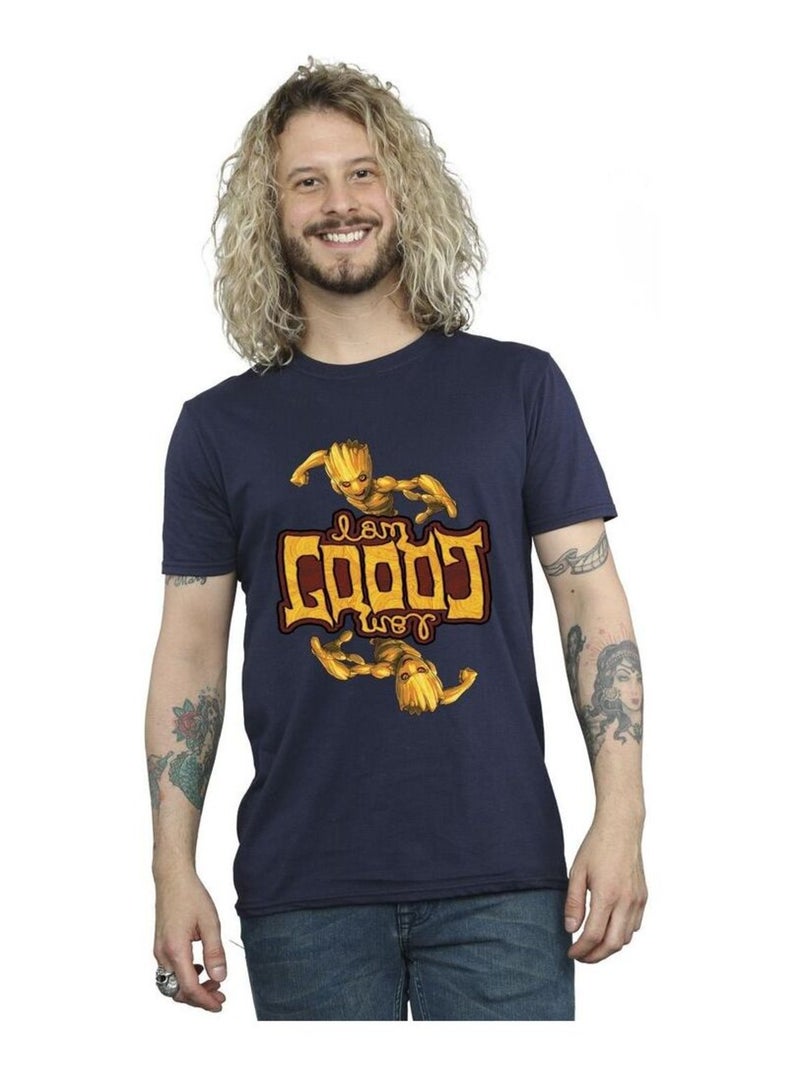 Marvel - T-shirt GUARDIANS OF THE GALAXY Bleu marine - Kiabi