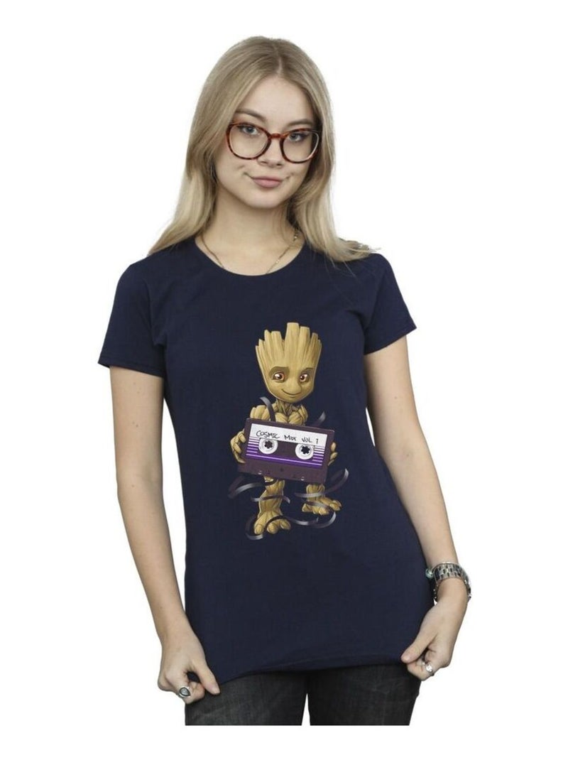 Marvel - T-shirt GUARDIANS OF THE GALAXY Bleu marine - Kiabi