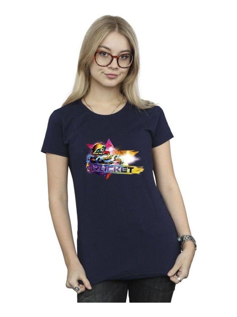 Marvel - T-shirt GUARDIANS OF THE GALAXY Bleu marine - Kiabi