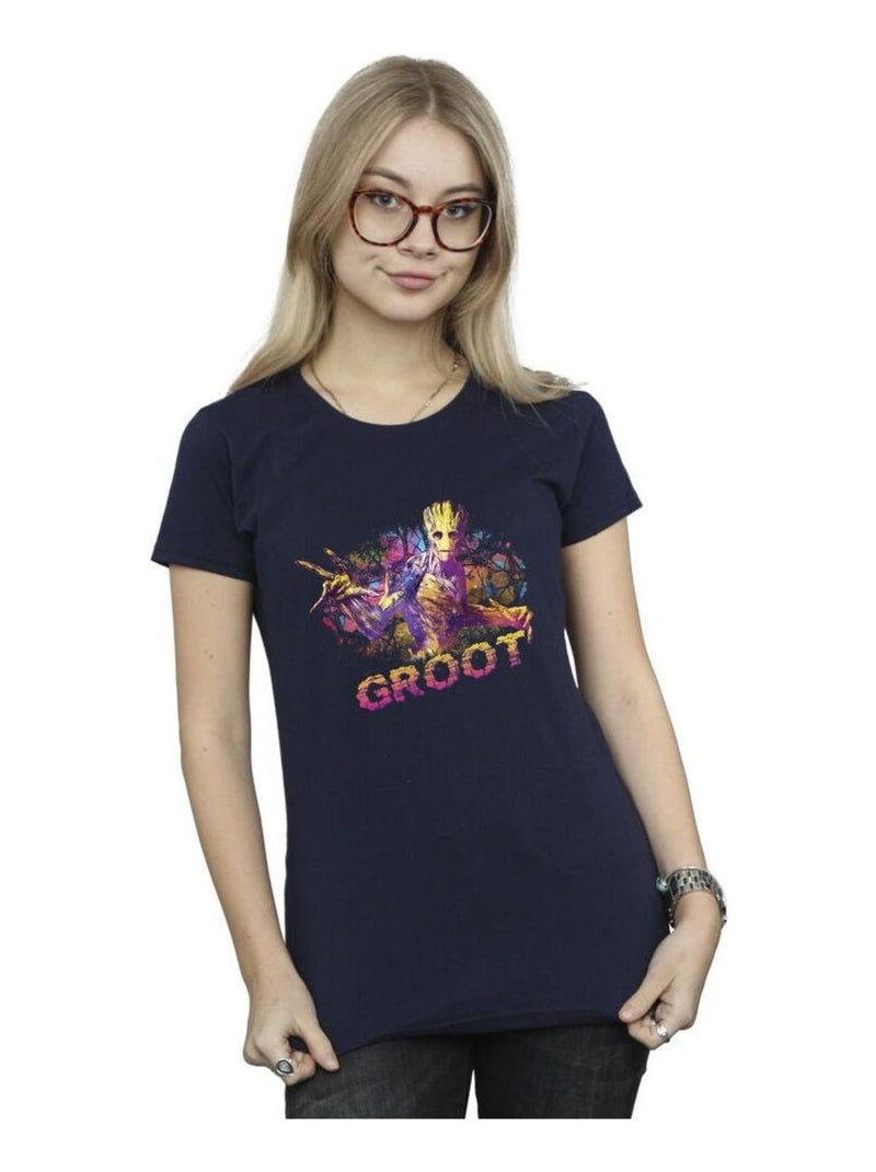 Marvel - T-shirt GUARDIANS OF THE GALAXY Bleu marine - Kiabi