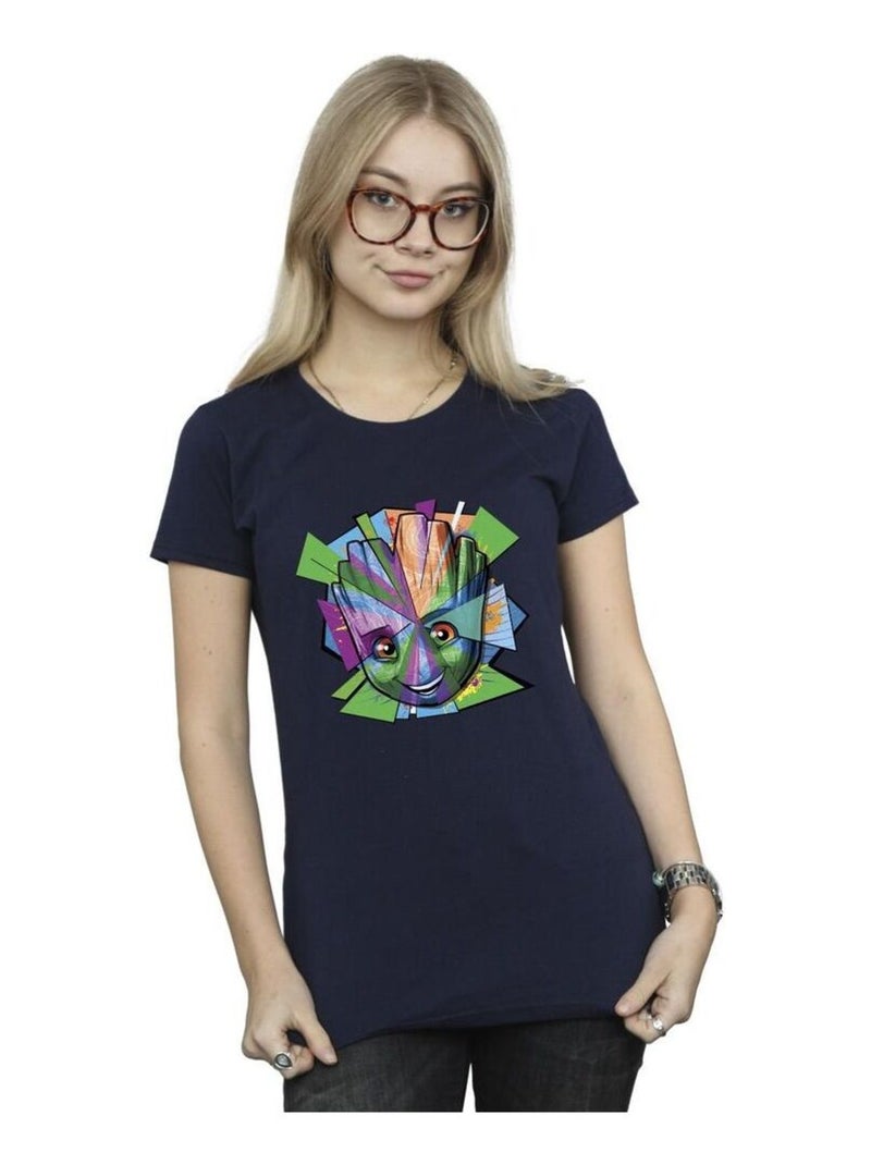 Marvel - T-shirt GUARDIANS OF THE GALAXY Bleu marine - Kiabi
