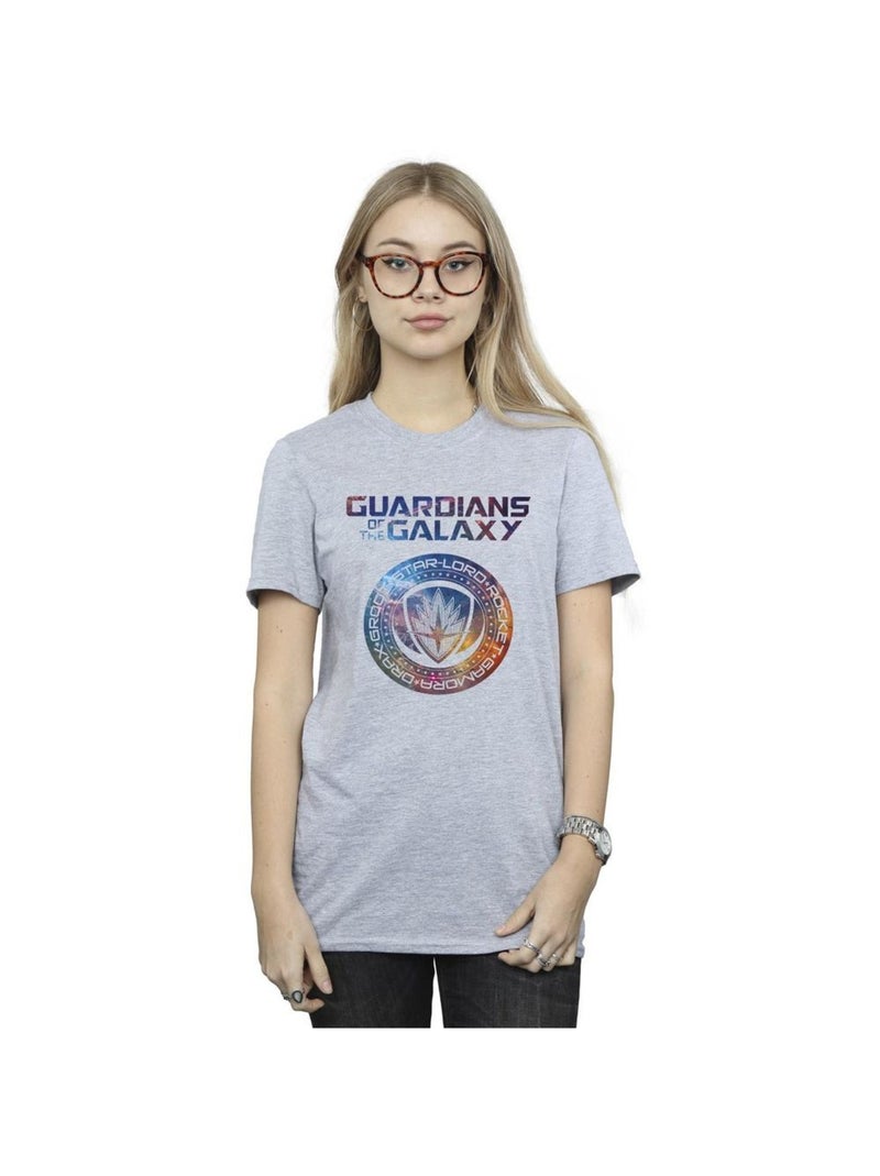 Marvel - T-shirt GUARDIANS OF THE GALAXY Gris chiné - Kiabi